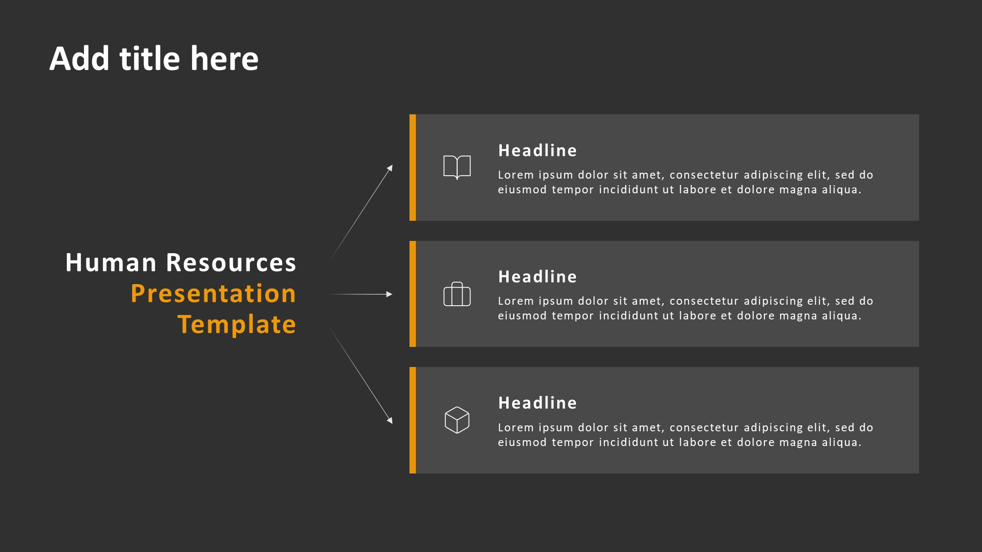 3 Row with Sub-header PowerPoint Template