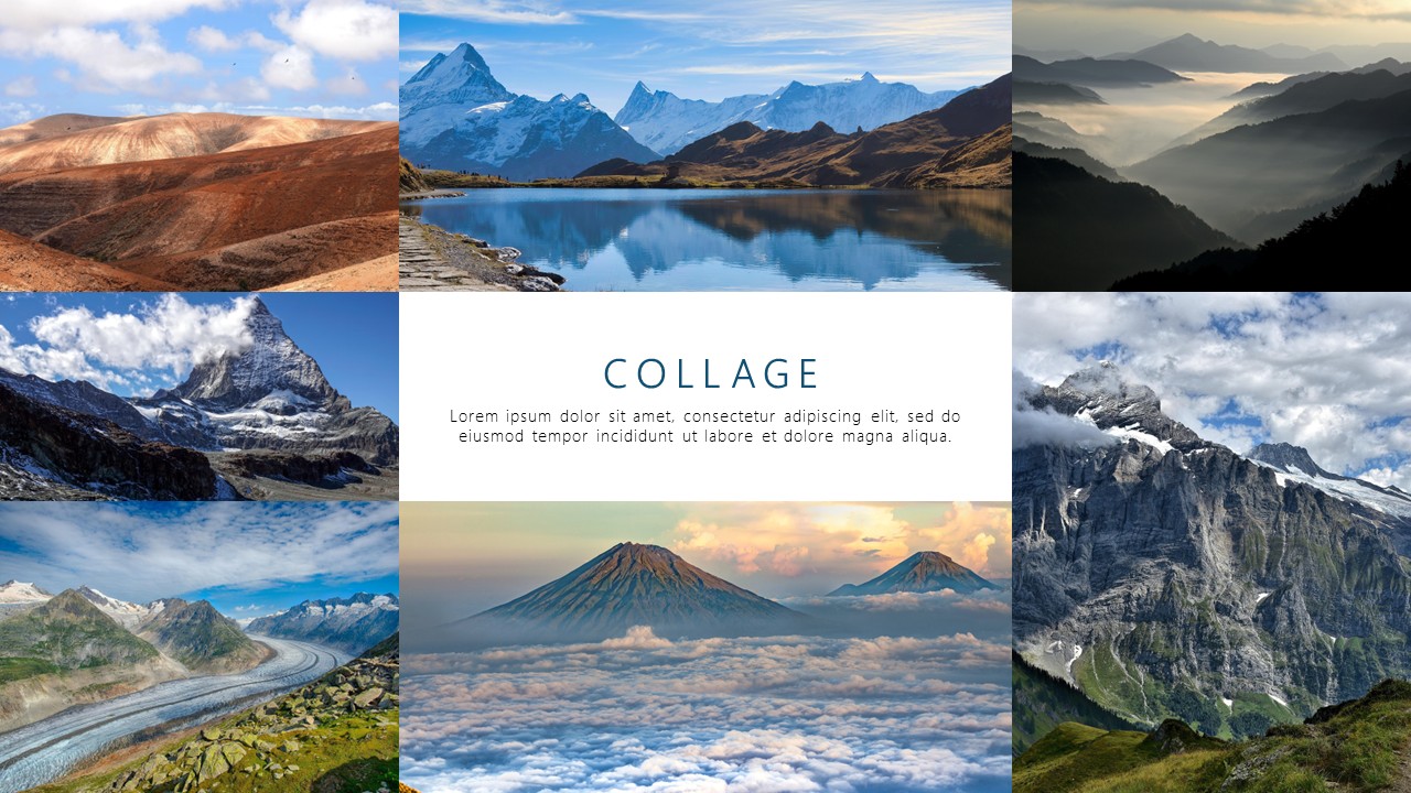 Collage Showcase PowerPoint Template