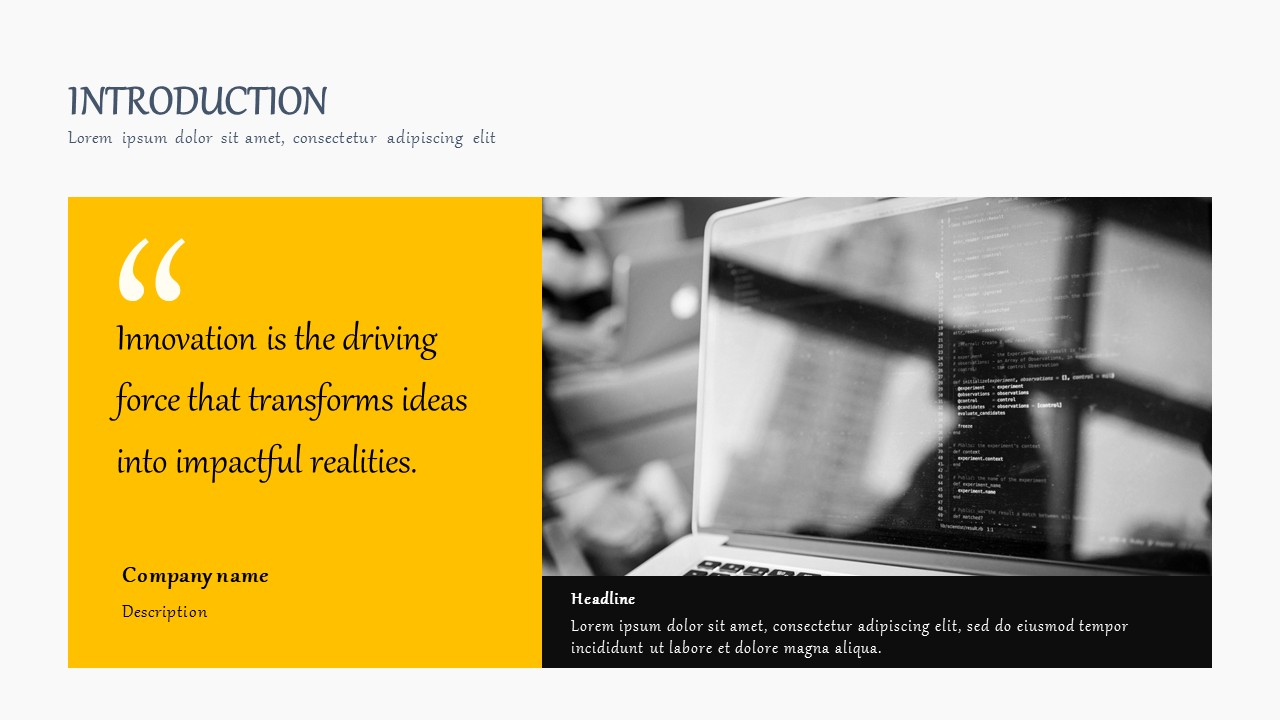 Company Introduction PowerPoint Template