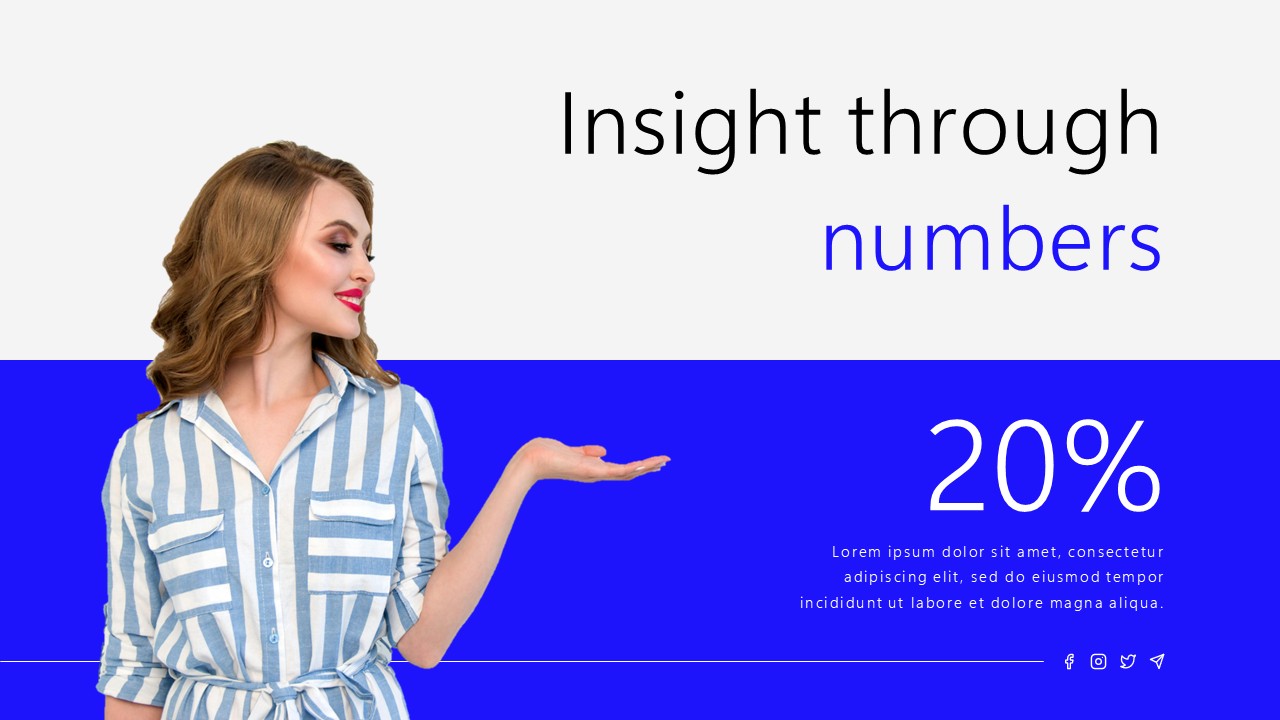 Insight Through Numbers PowerPoint Template
