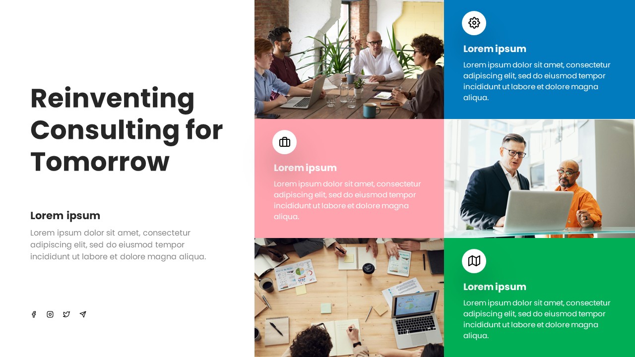 Reinventing Consulting for Tomorrow PowerPoint Template