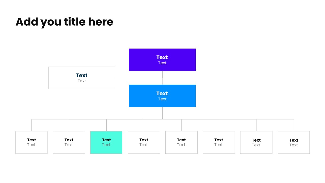 Organisation chart PowerPoint Template - S1092