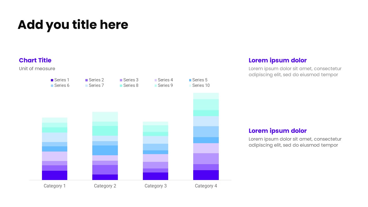 Stacked Column Chart PowerPoint Template
