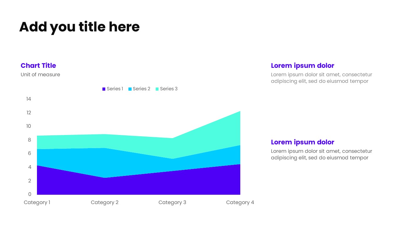 Stacked Area Chart PowerPoint Template