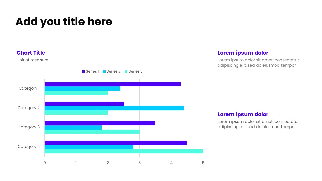 Clustered bar Chart PowerPoint Template