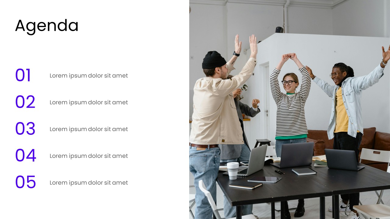 Agenda PowerPoint Template - S1127