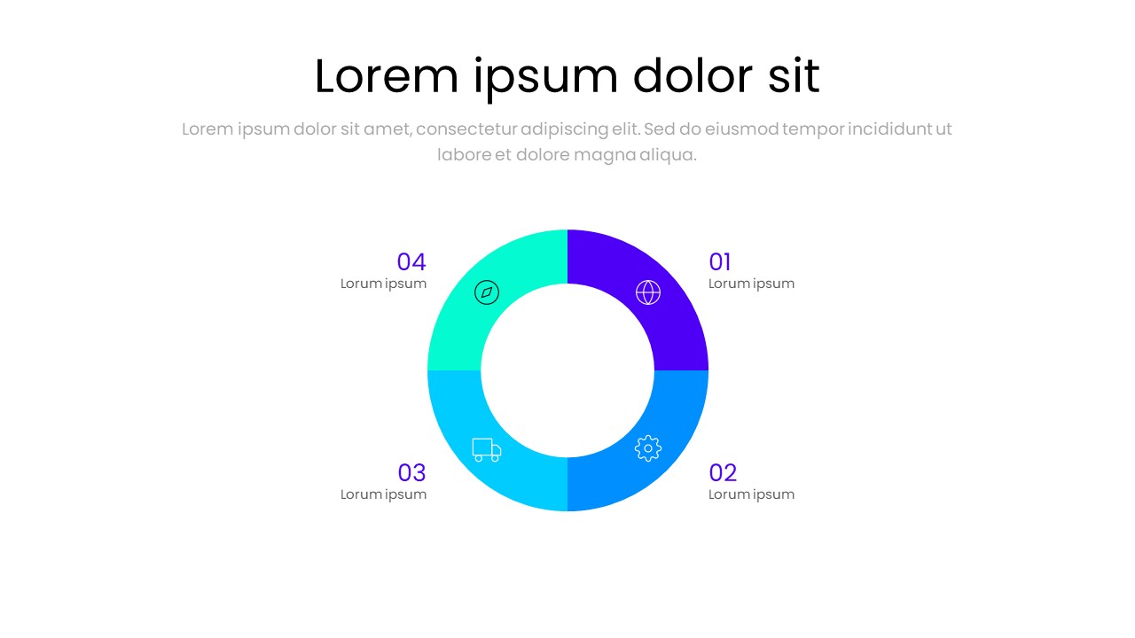 4 Circular Infographics PowerPoint Template - S1167