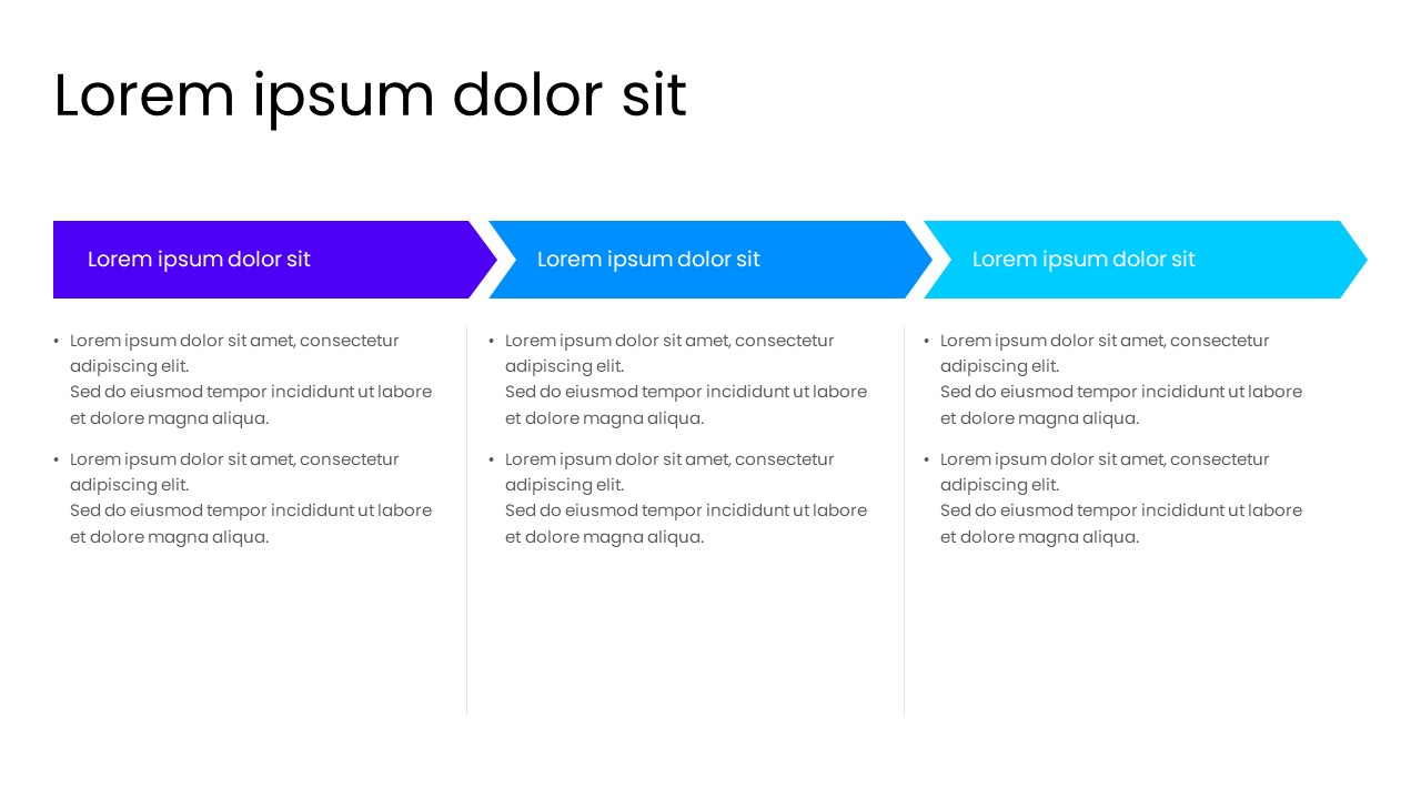 3-Step Process Infographics PowerPoint Template