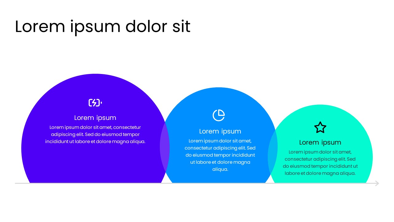 Layered Circular Comparison & Process PowerPoint Template