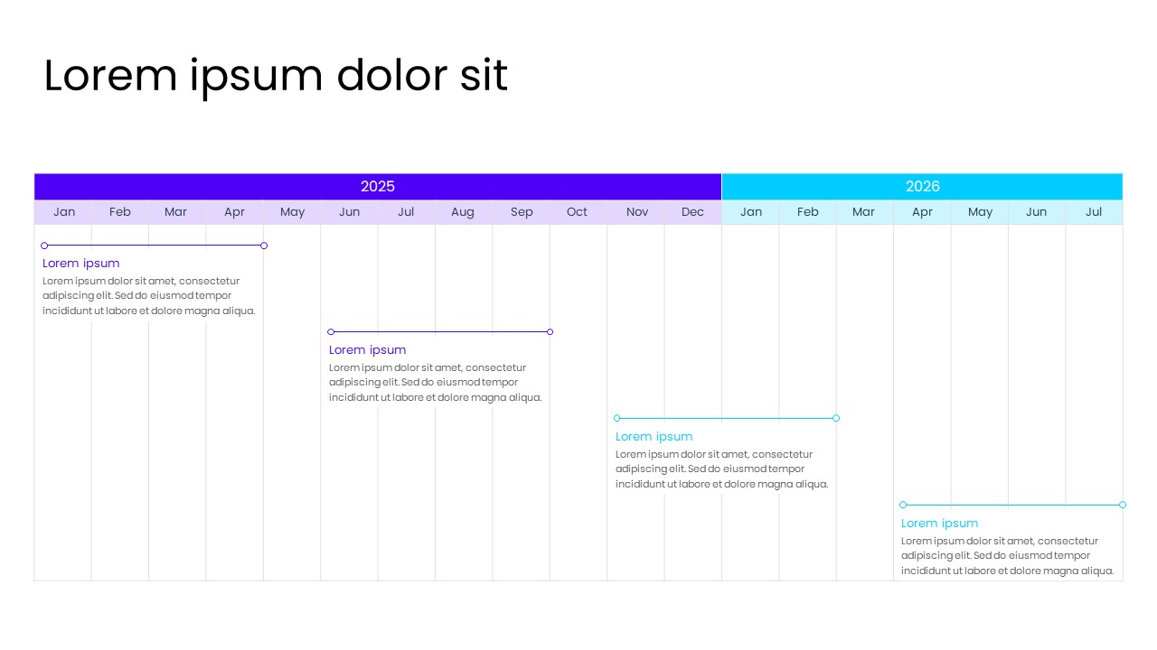 Gantt Chart PowerPoint Template
