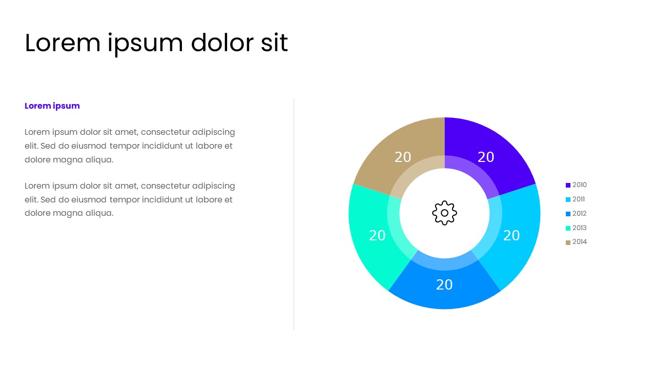 Donut Chart Data Visualization Business Presentation Slide