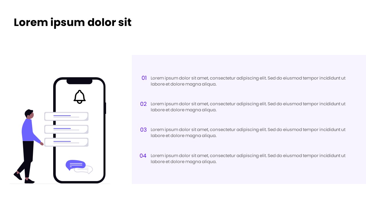 Modern Notification PowerPoint Template – Bell Alerts Slide