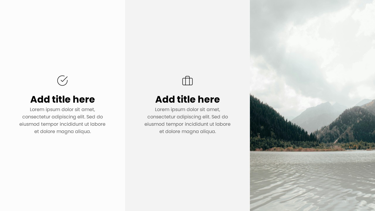 Abstract Double Exposure PowerPoint Slide with Hand and Nature Background